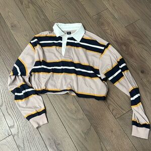 Urban outfitters crop rugby shirt, size s, NWOT